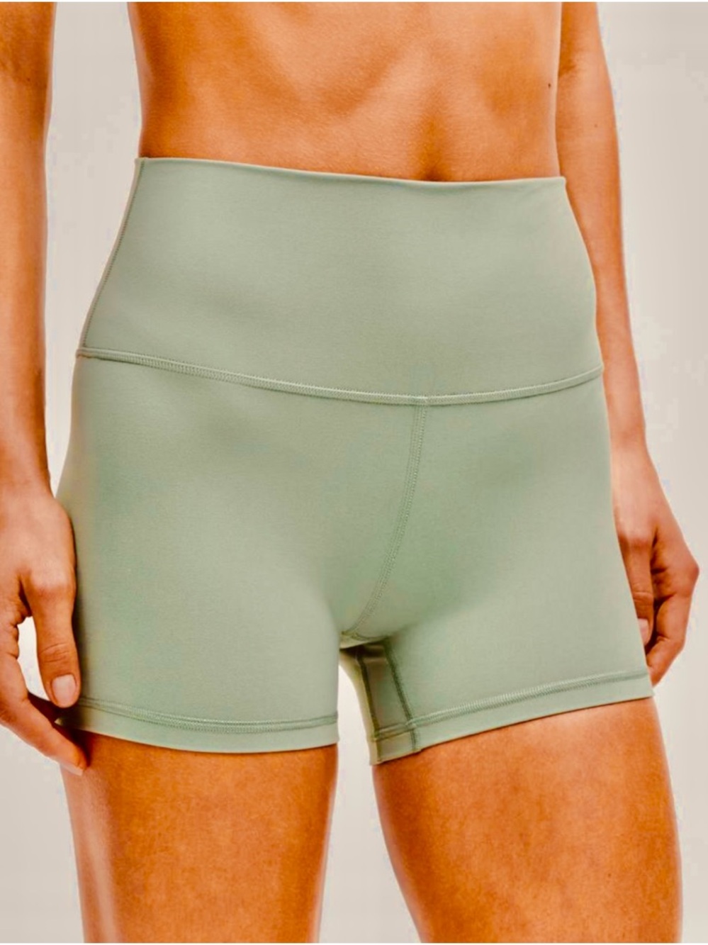 Yogalicious Mint Lux Everyday High-Rise Bike Shorts Size M